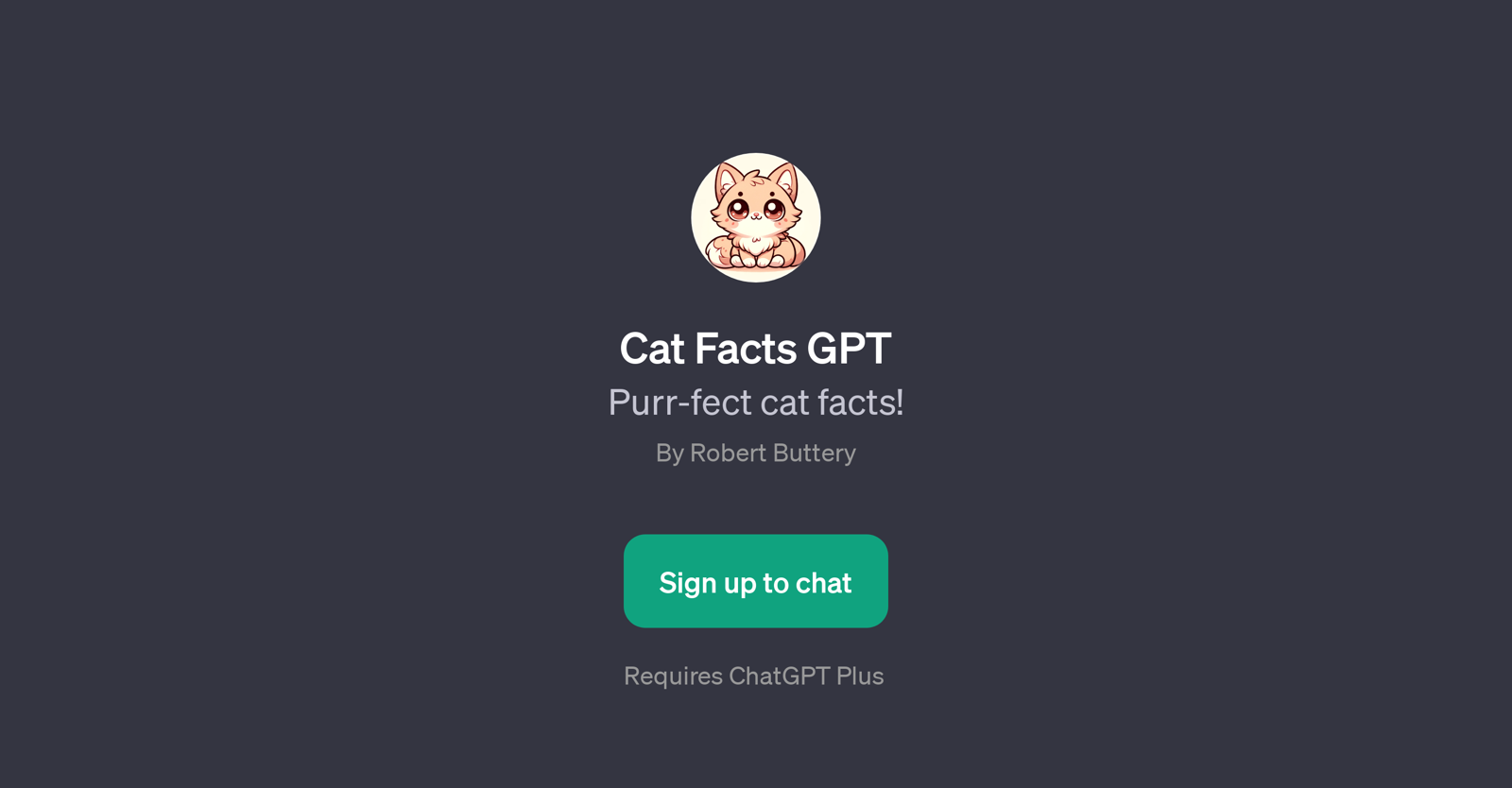 Cat Facts GPT website