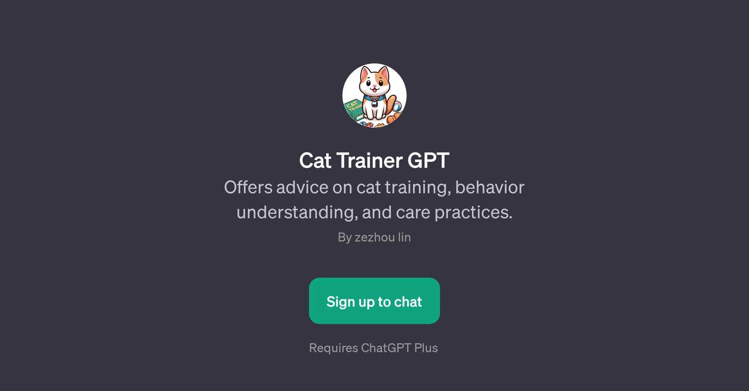 Cat Trainer GPT website