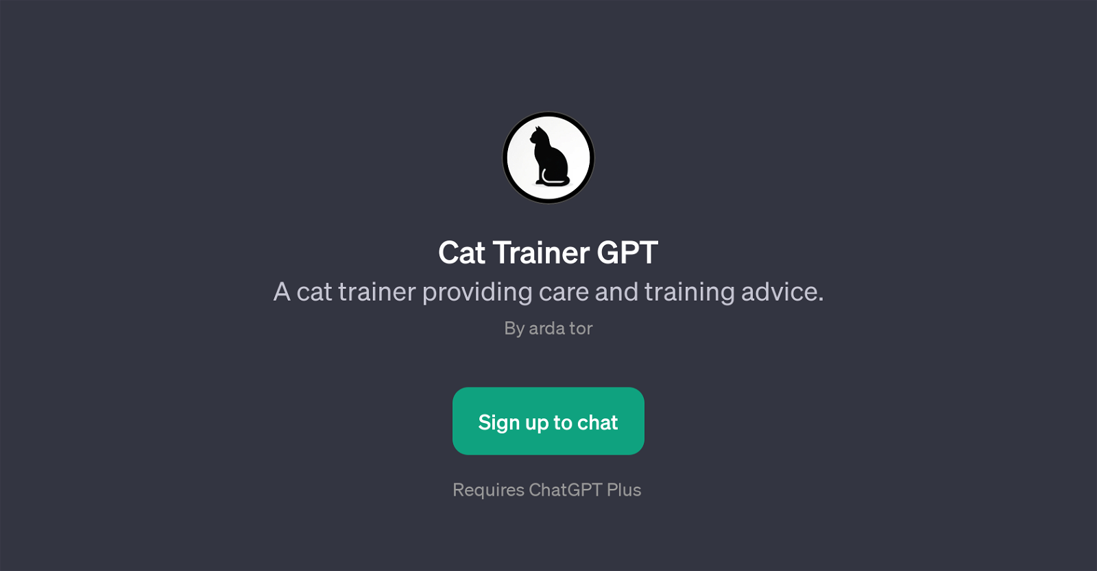 Cat Trainer GPT website