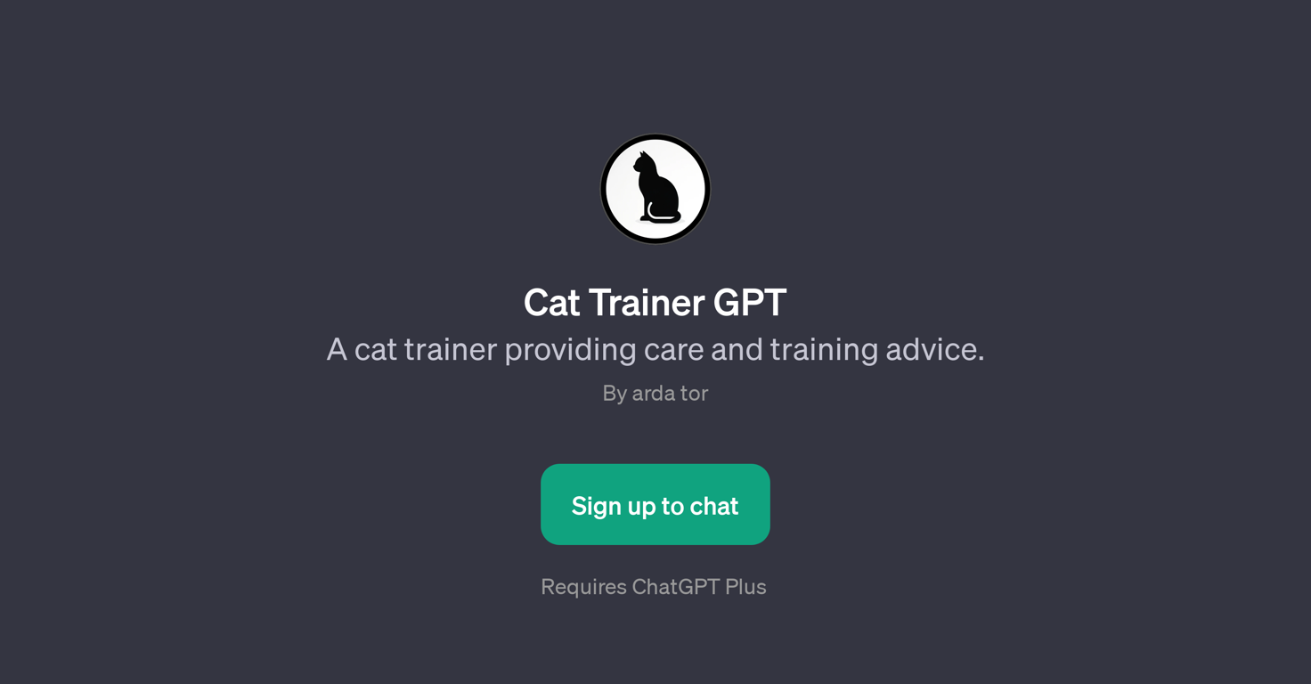 Cat Trainer GPT website