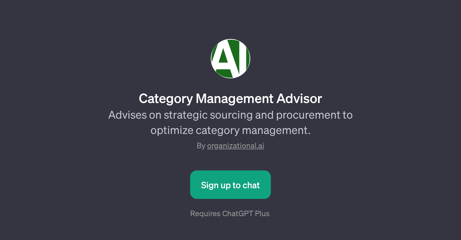 Category Management Advisor website