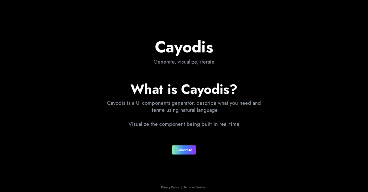 Cayodis website