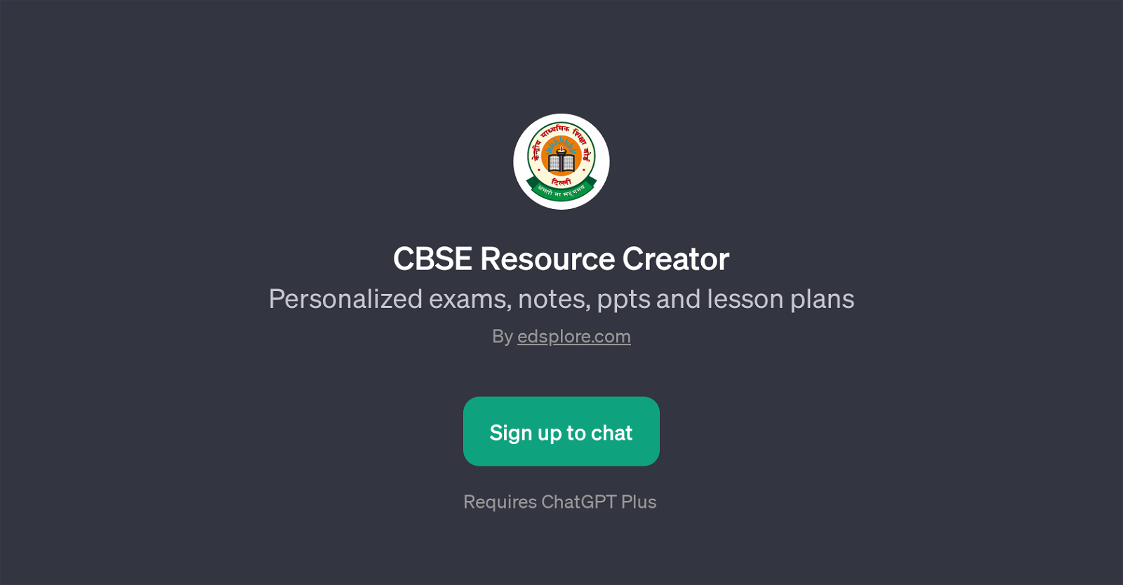 CBSE Resource Creator website