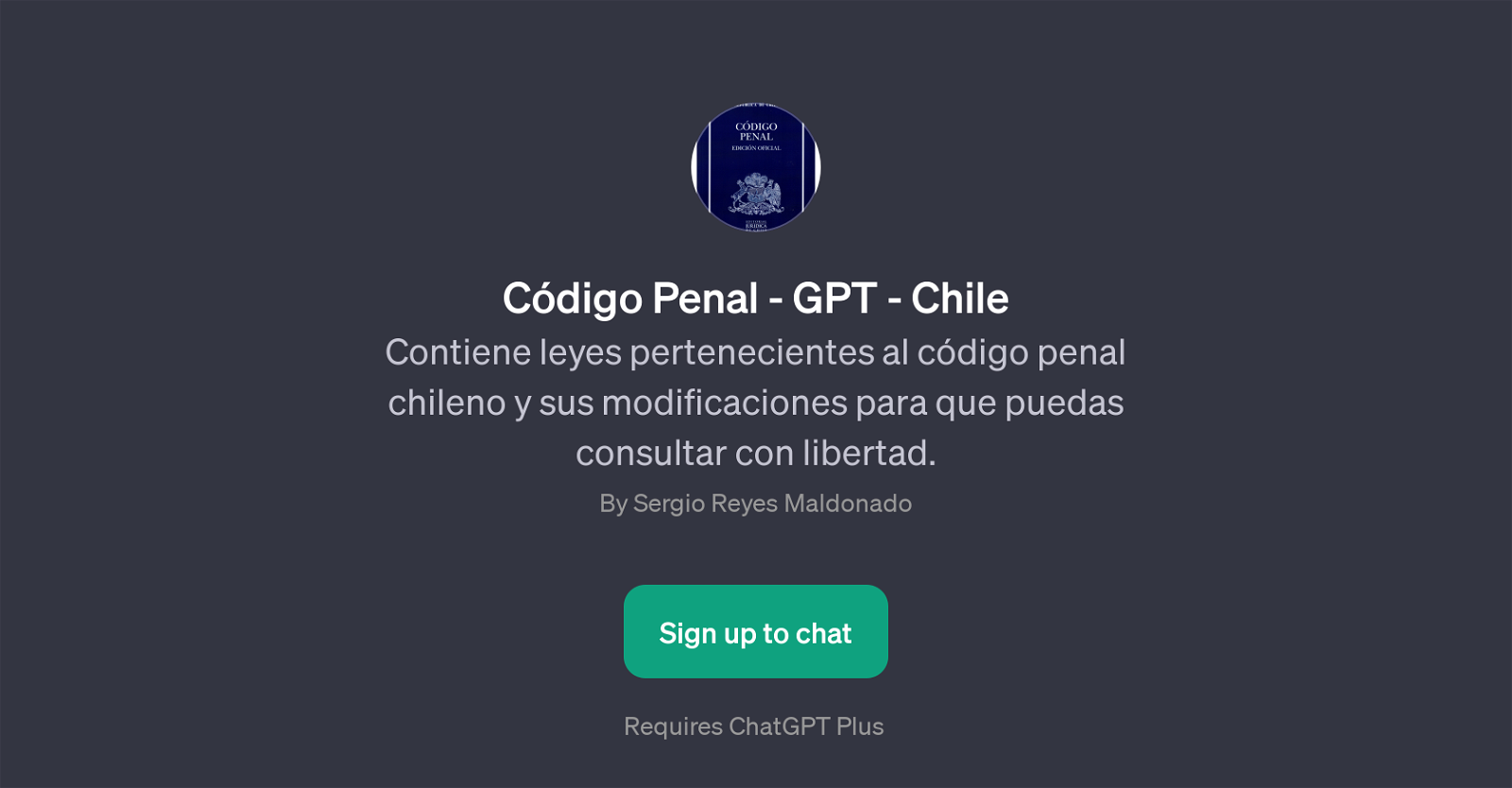 Cdigo Penal - GPT - Chile website