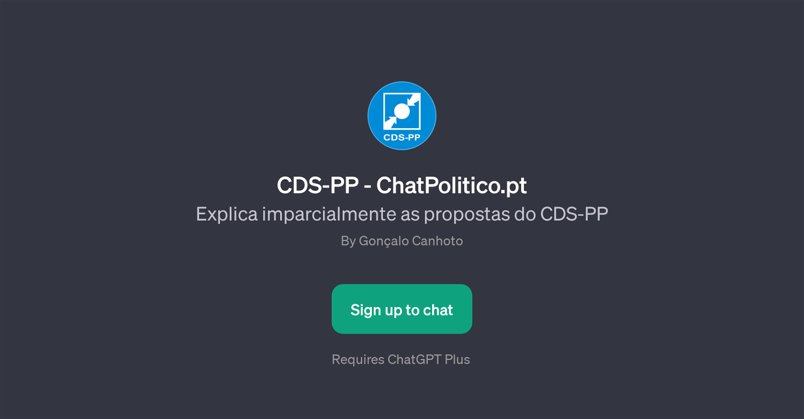 CDS-PP - ChatPolitico.pt website