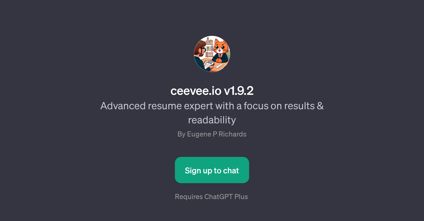 ceevee.io v1.9.2 website