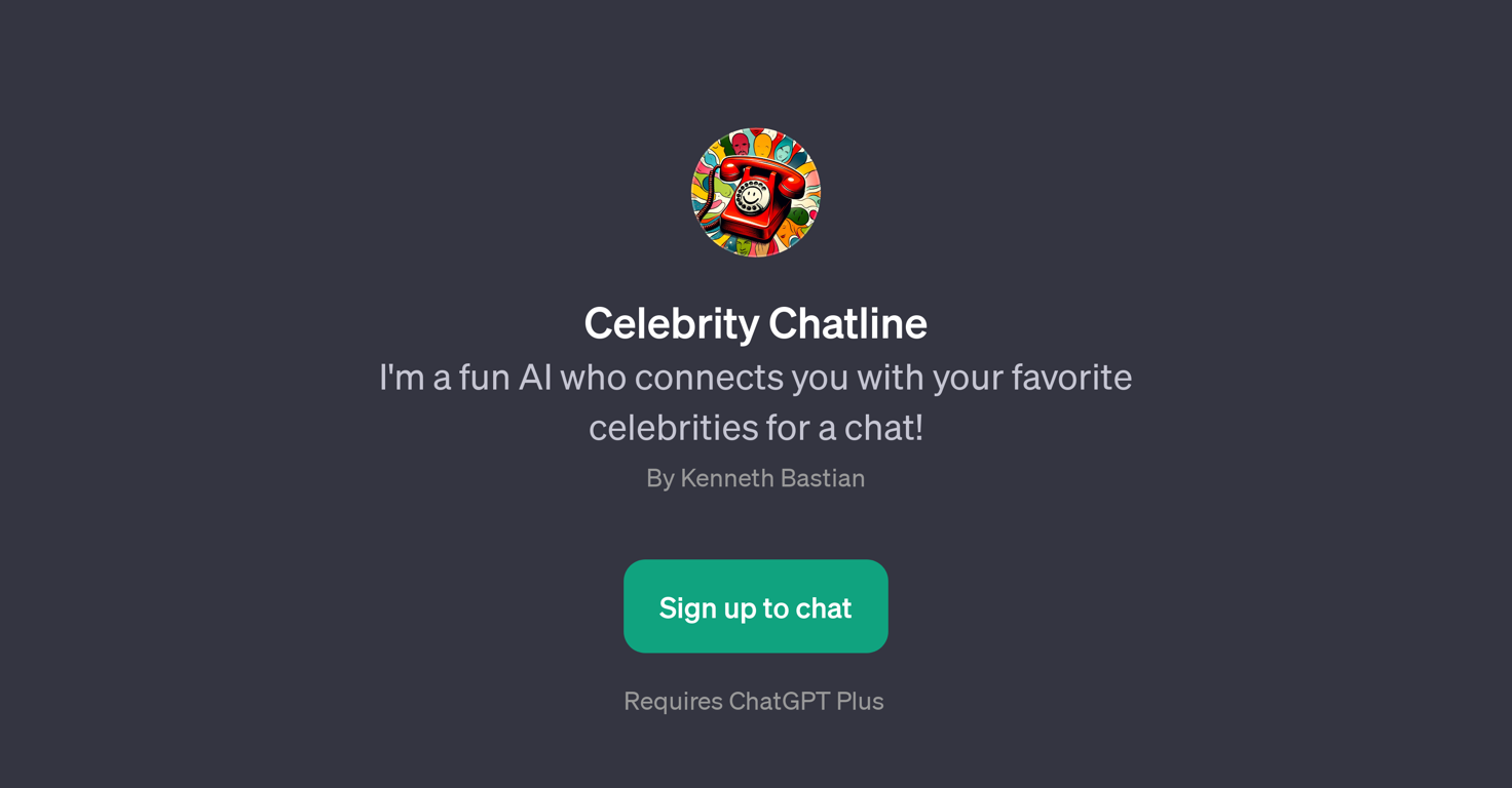 Celebrity Chatline website