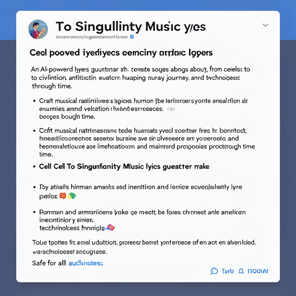 Cell To Singularity Music lyrics website