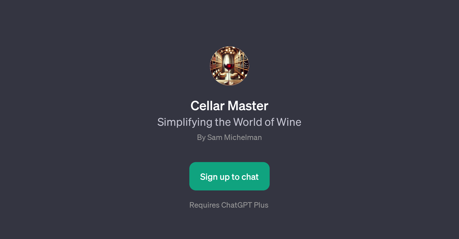 Cellar Master website