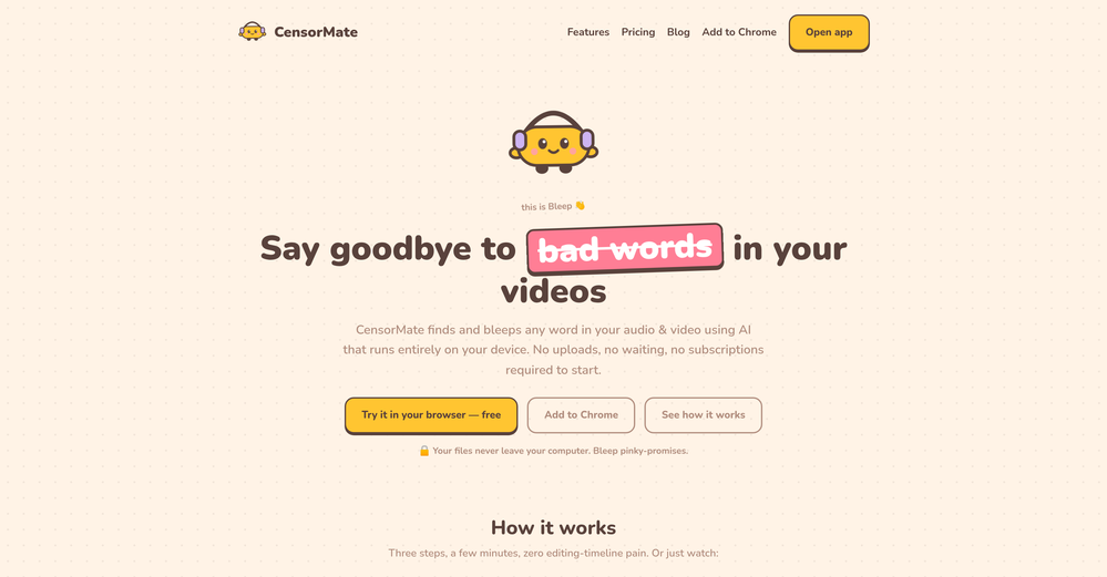 CensorMate website
