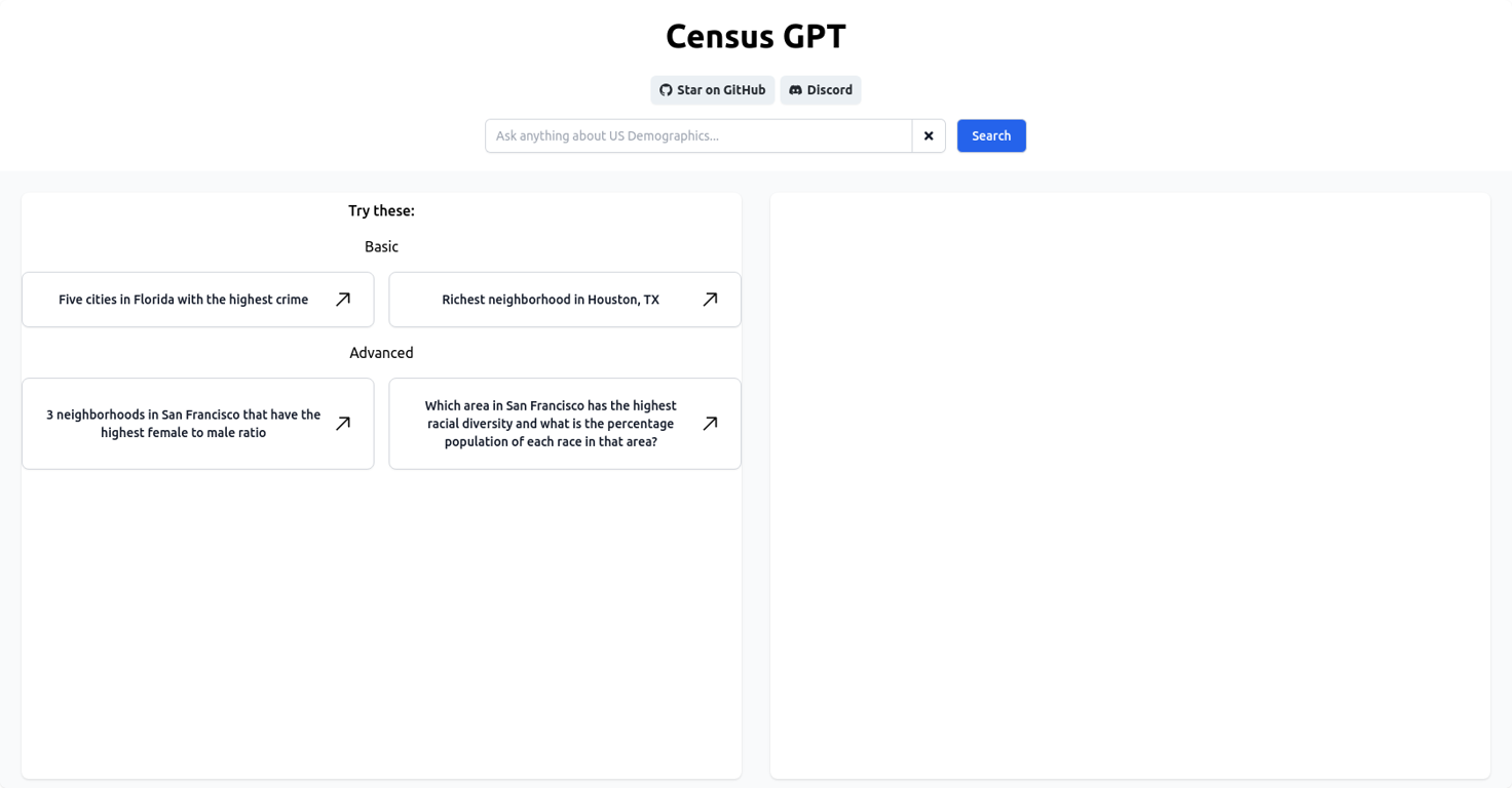 Census GPT website