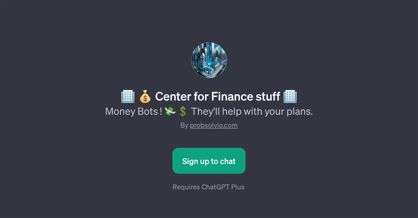 Center for Finance stuff website