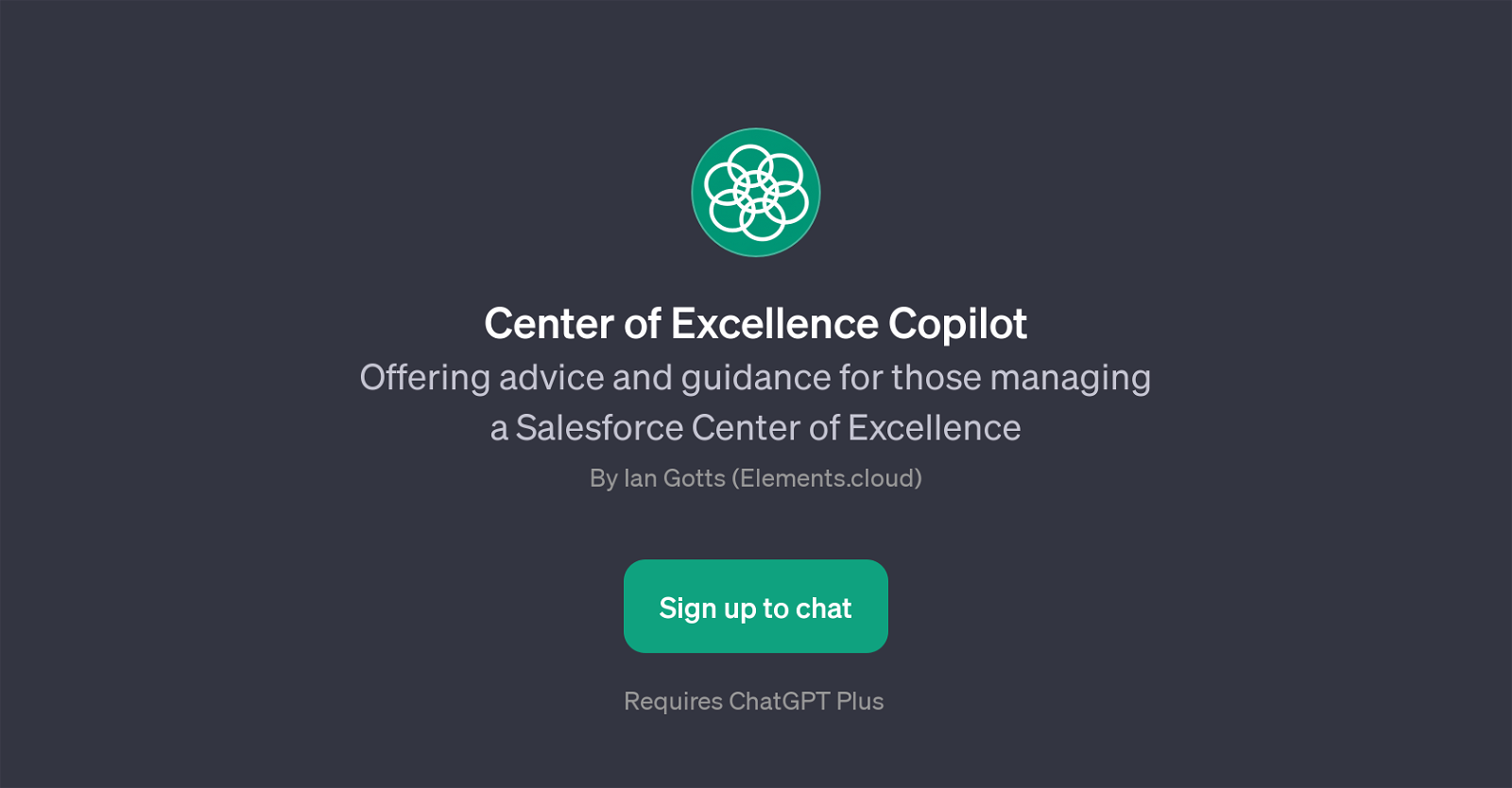 Center of Excellence Copilot website