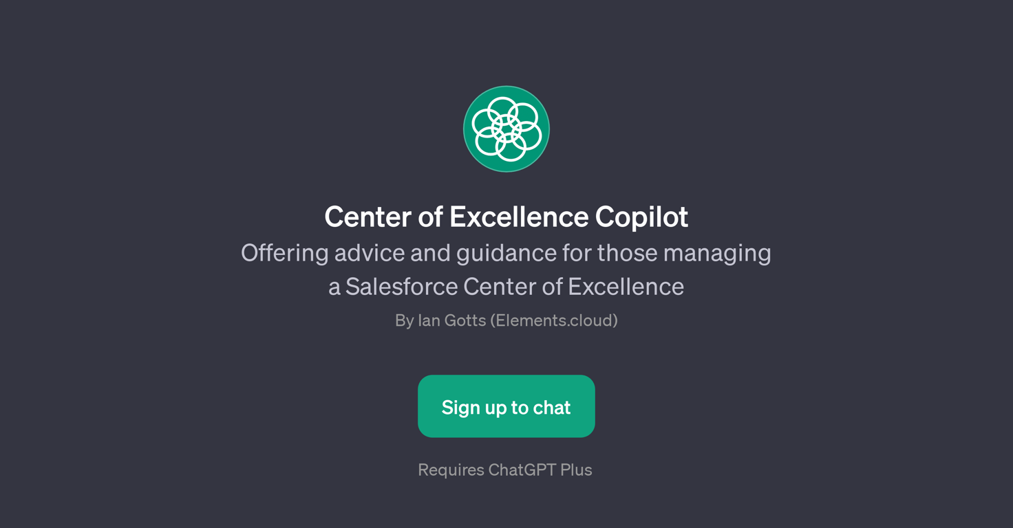 Center of Excellence Copilot website