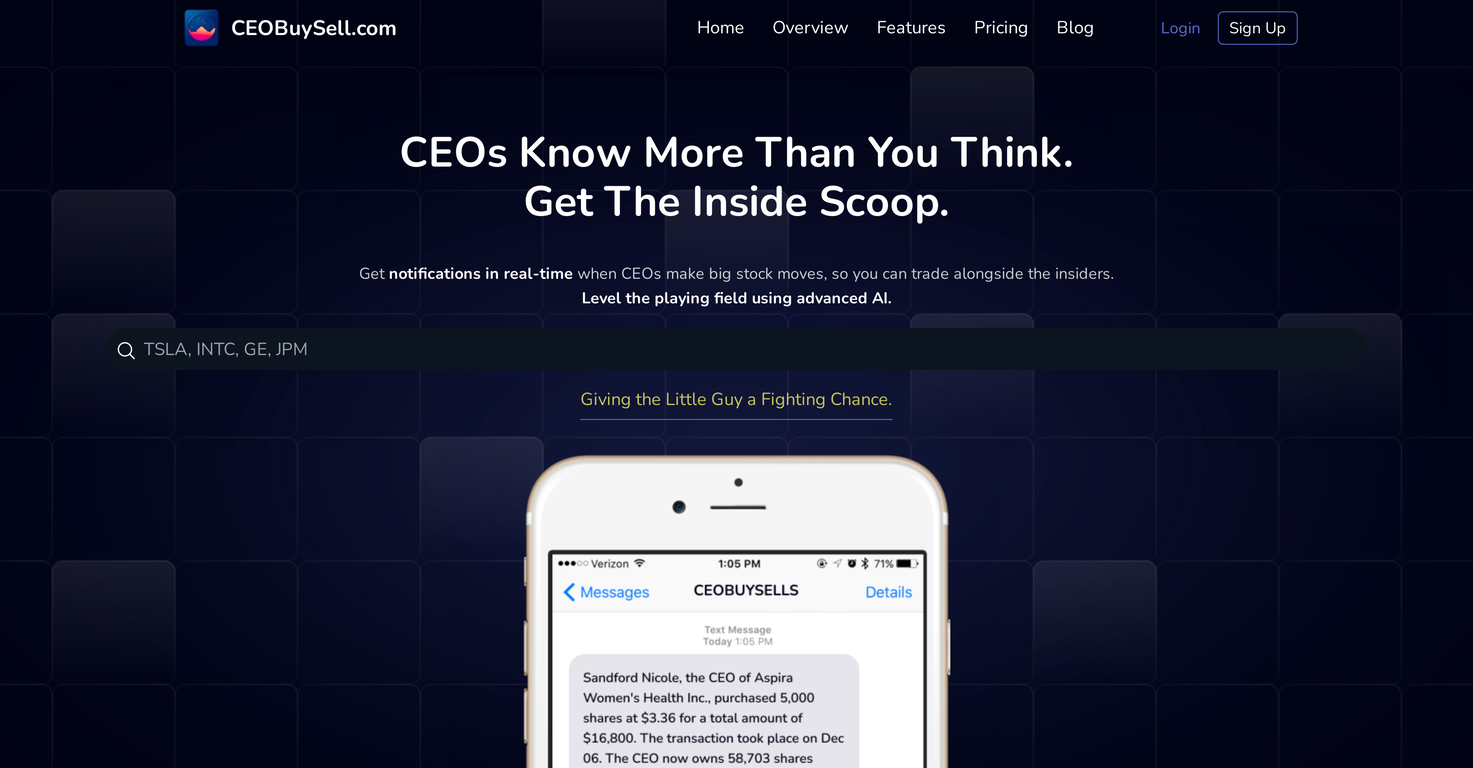 CEOBuySell website