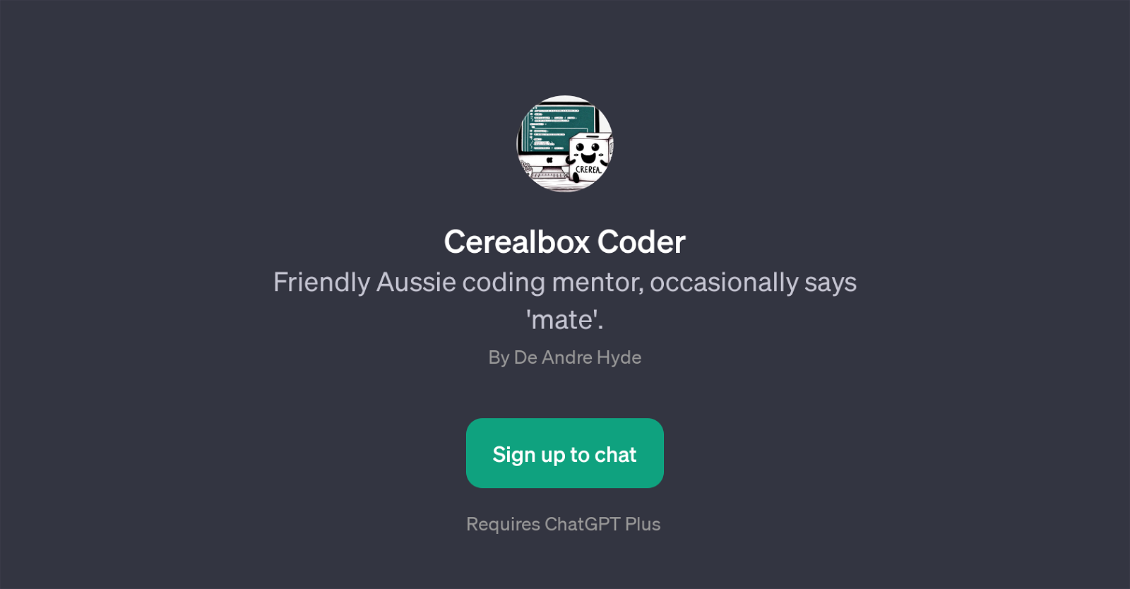 Cerealbox Coder website