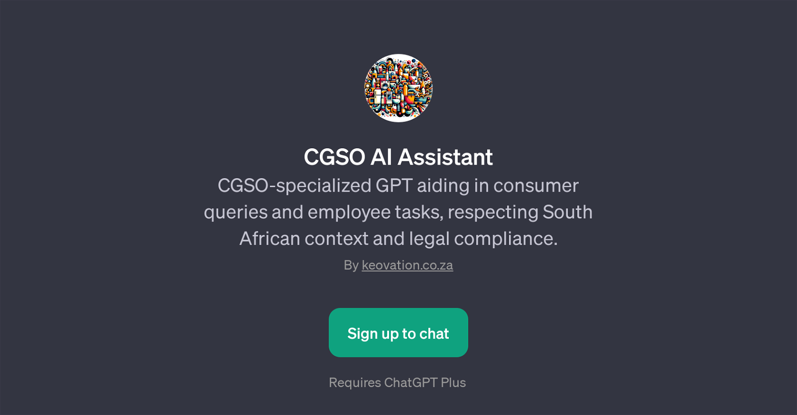 CGSO AI Assistant website