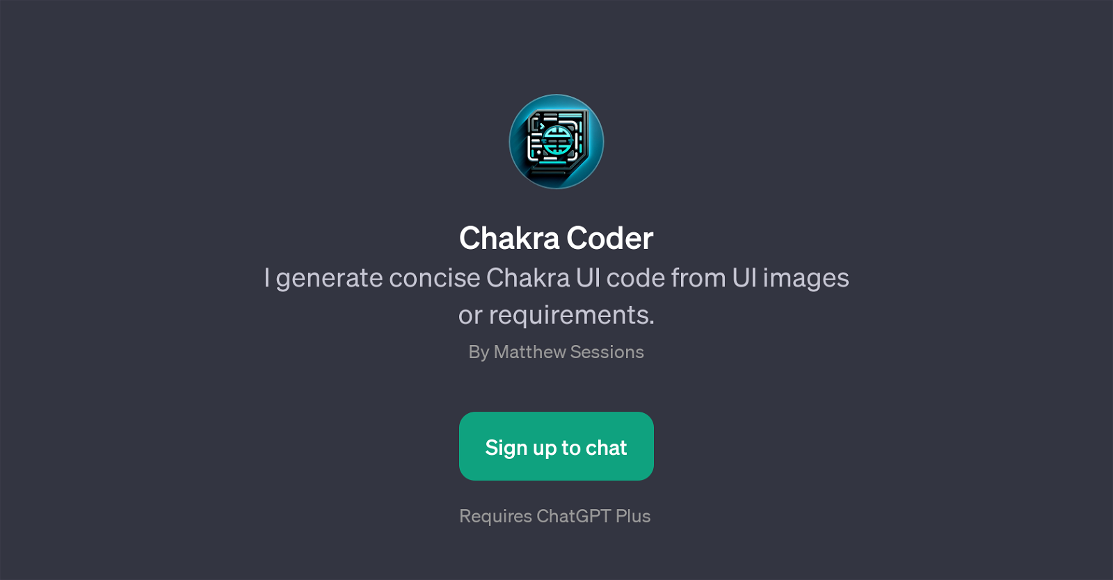 Chakra Coder website