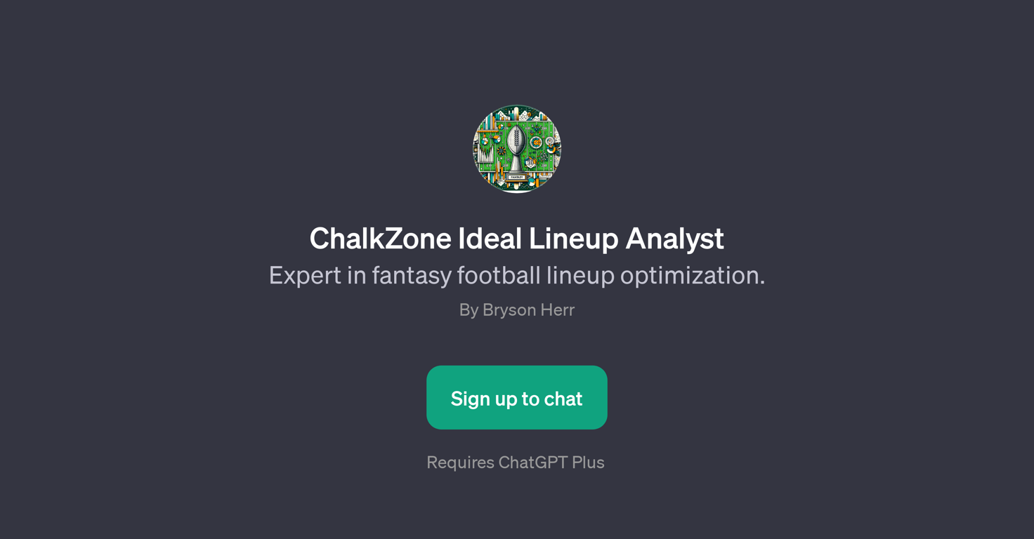 ChalkZone Ideal Lineup Analyst website