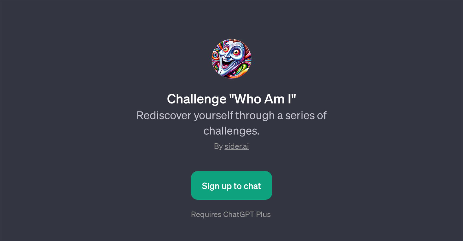 Challenge 'Who Am I' website