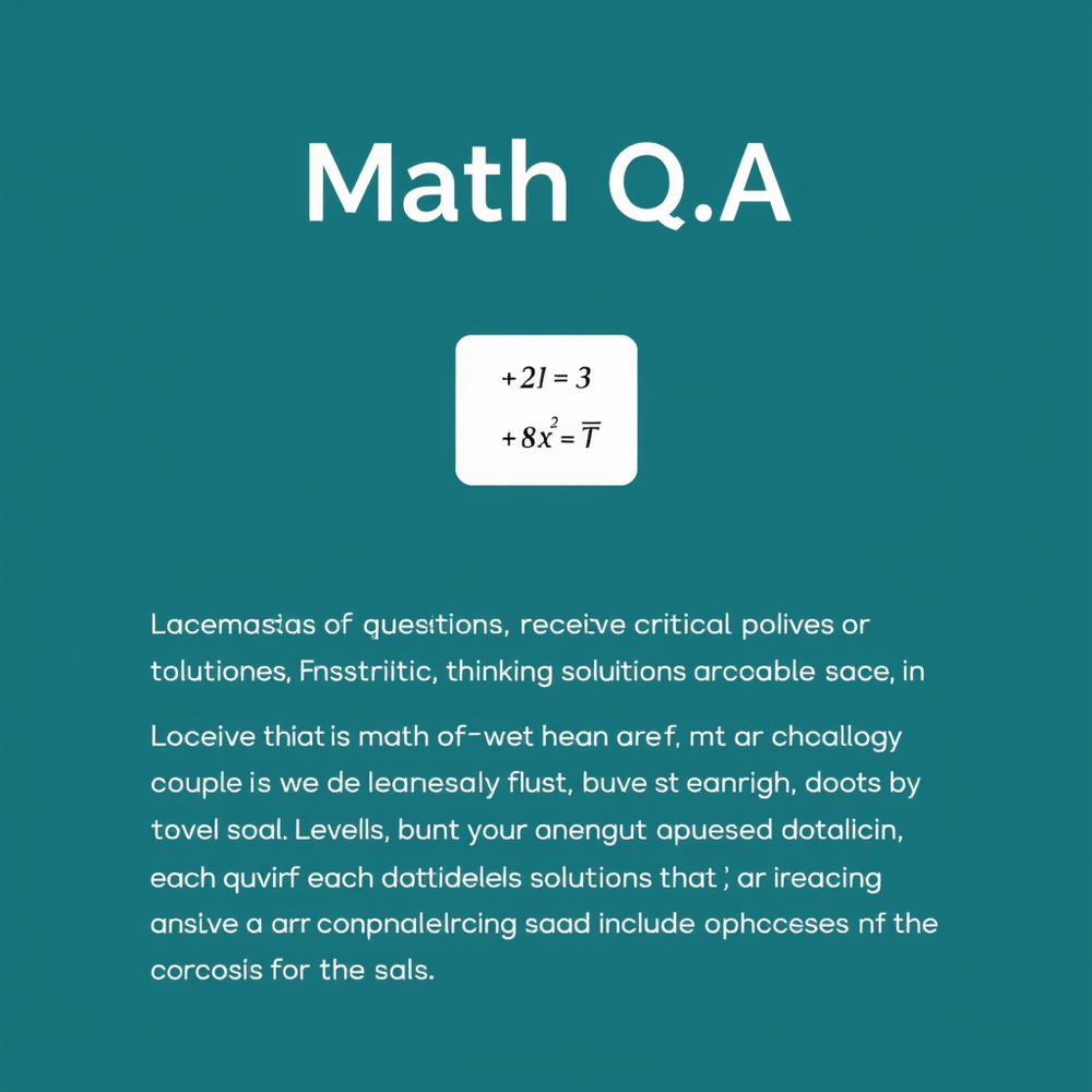 Math Q&A website