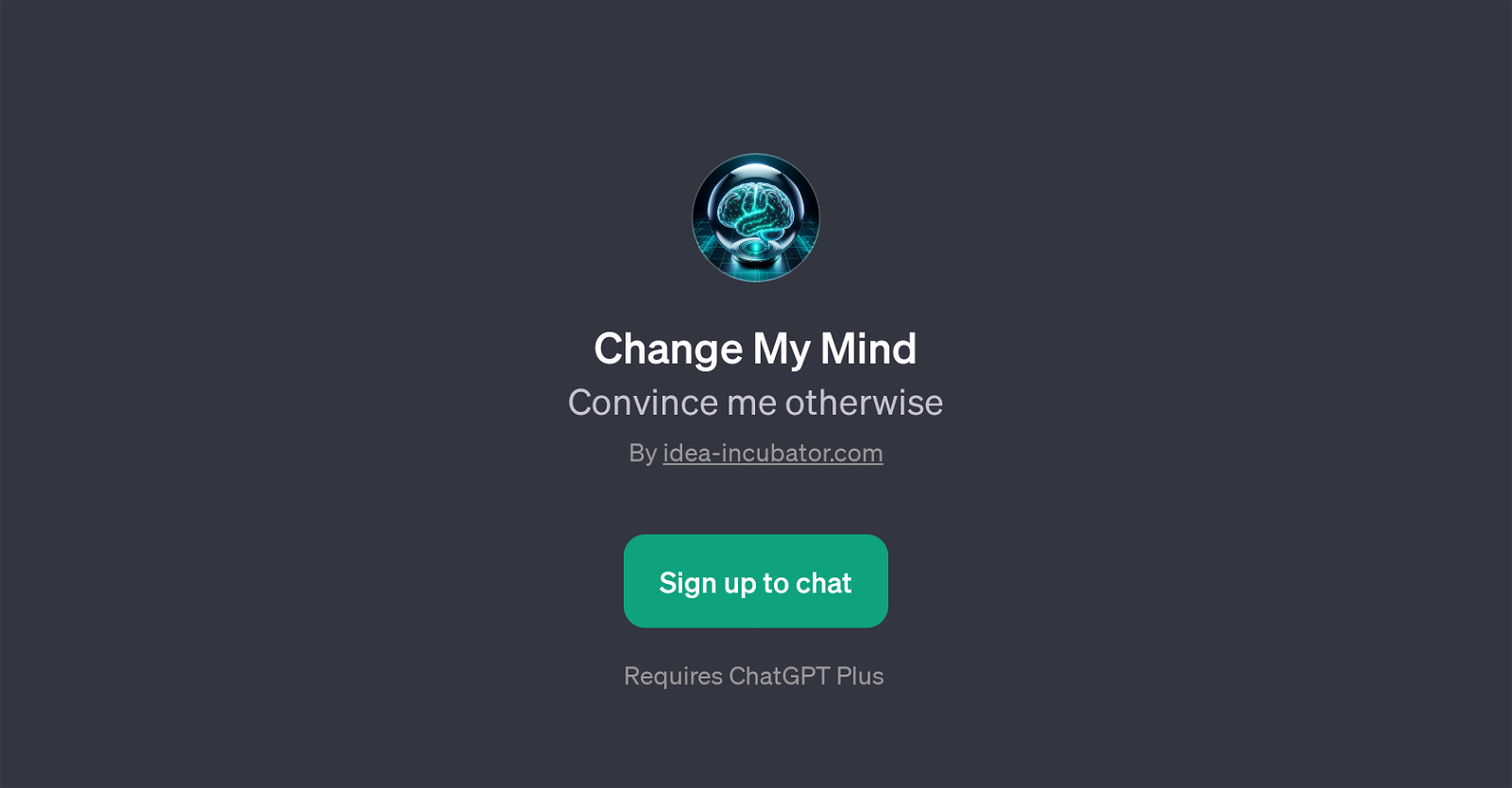 Change My Mind website