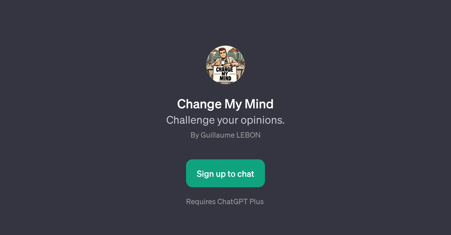Change My Mind website