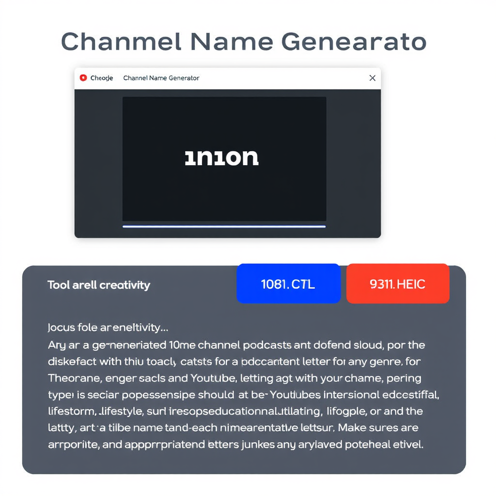 Channel Name Generator Using Given Letters website