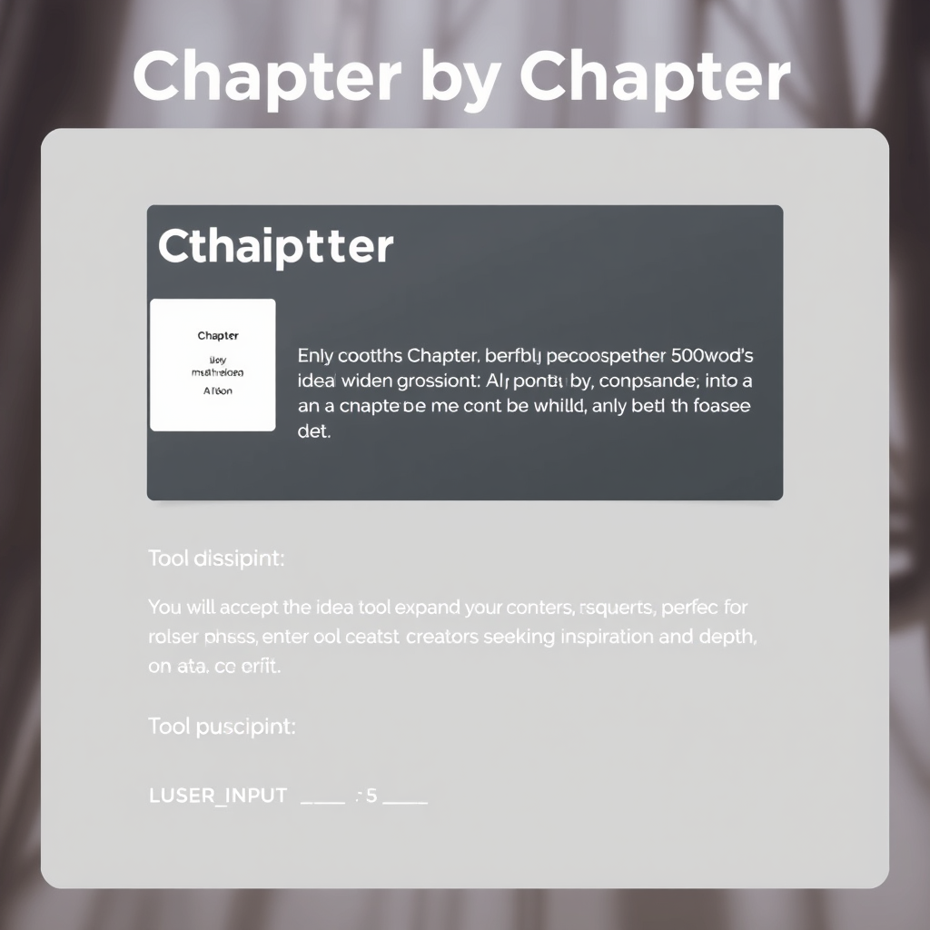 Chapter by Chapter - (Free, No Signup AI Tool)