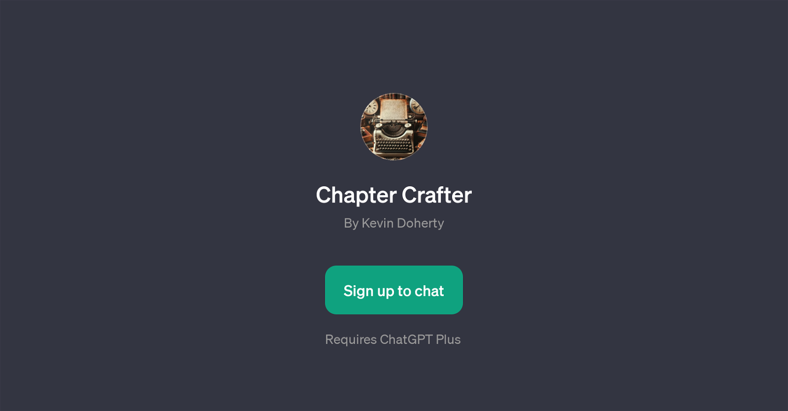 Chapter Crafter website