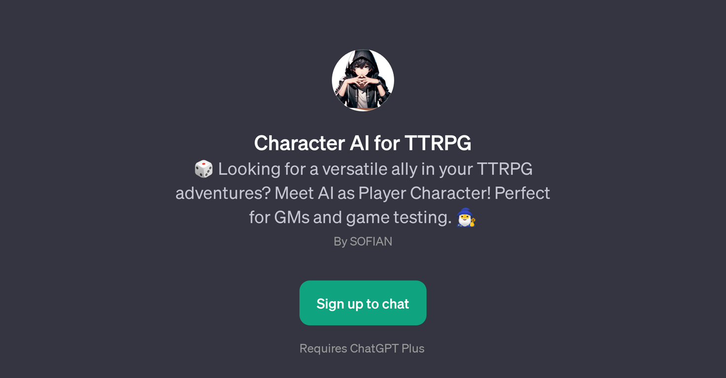 Character AI for TTRPG website