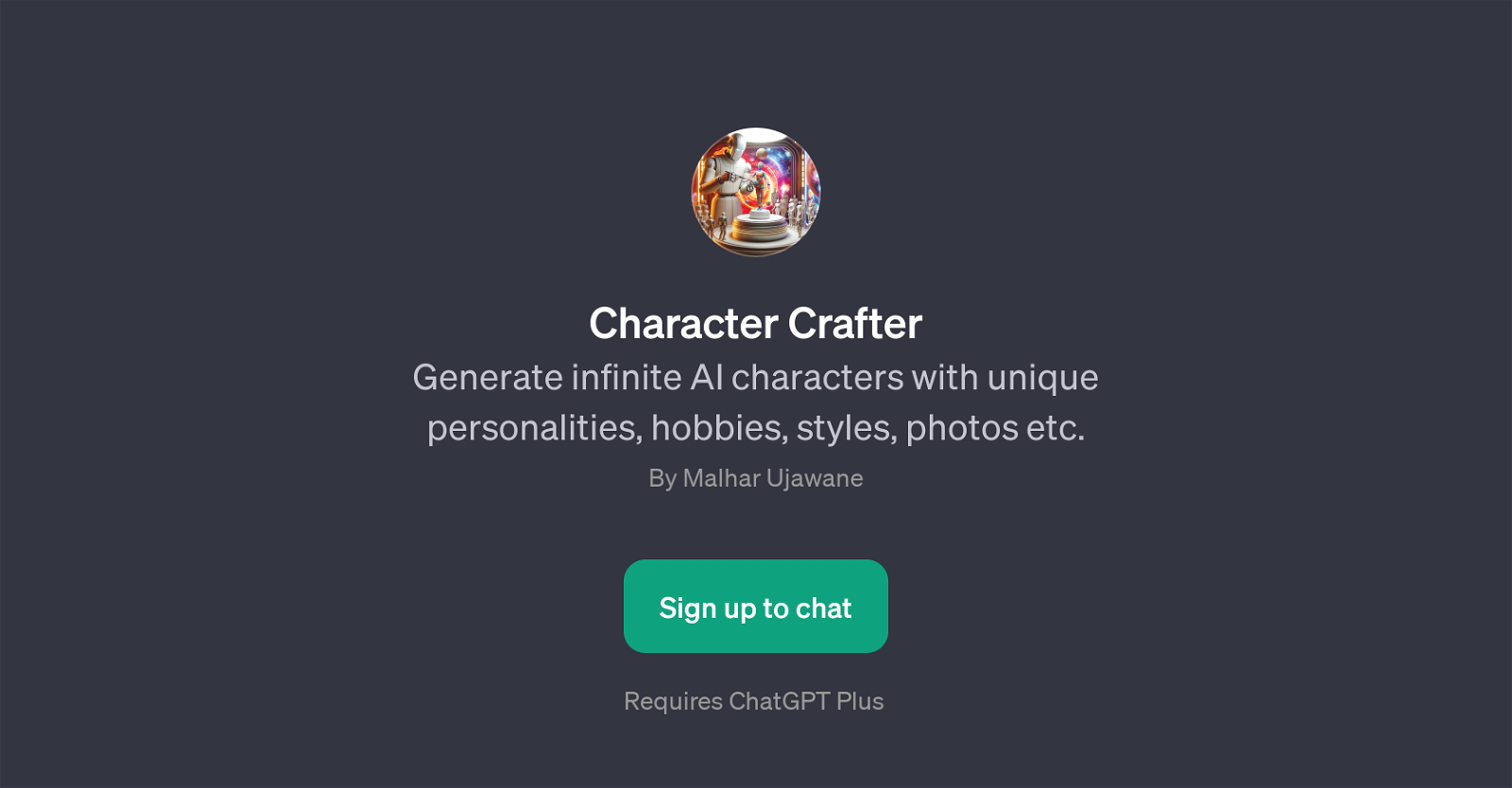 Character Crafter website