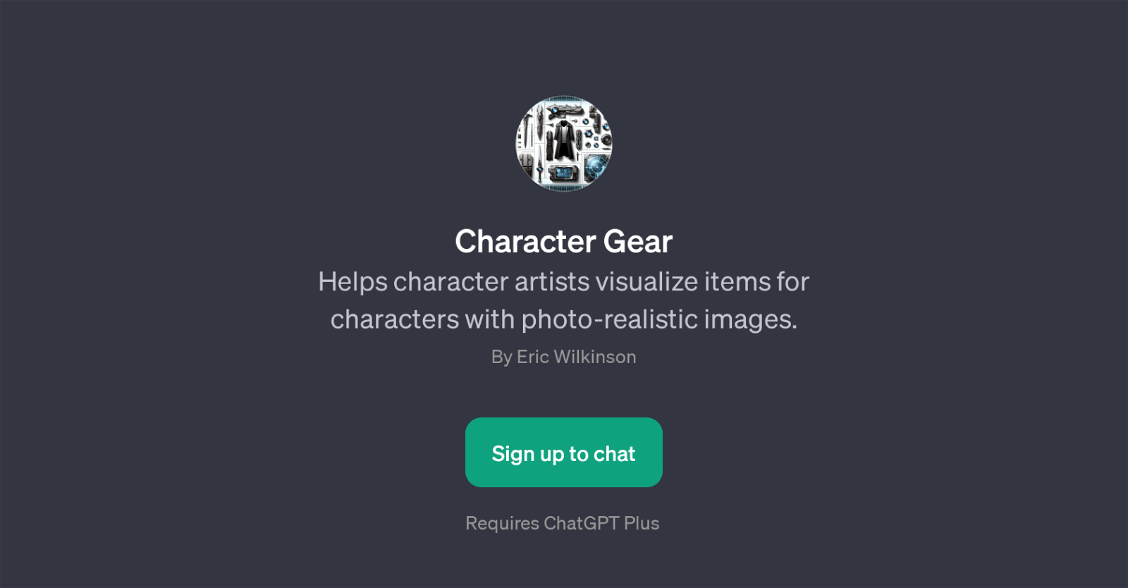 Character Gear website