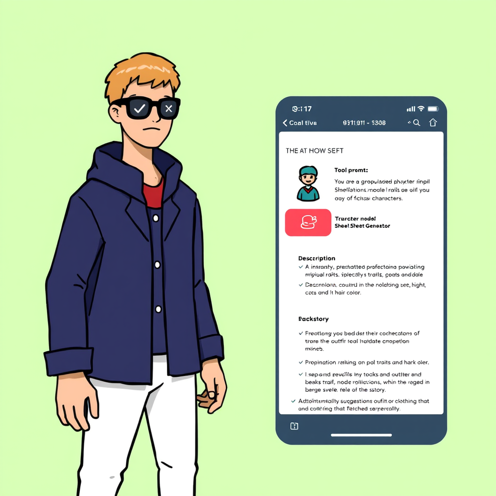 Character Model Sheet Generator website