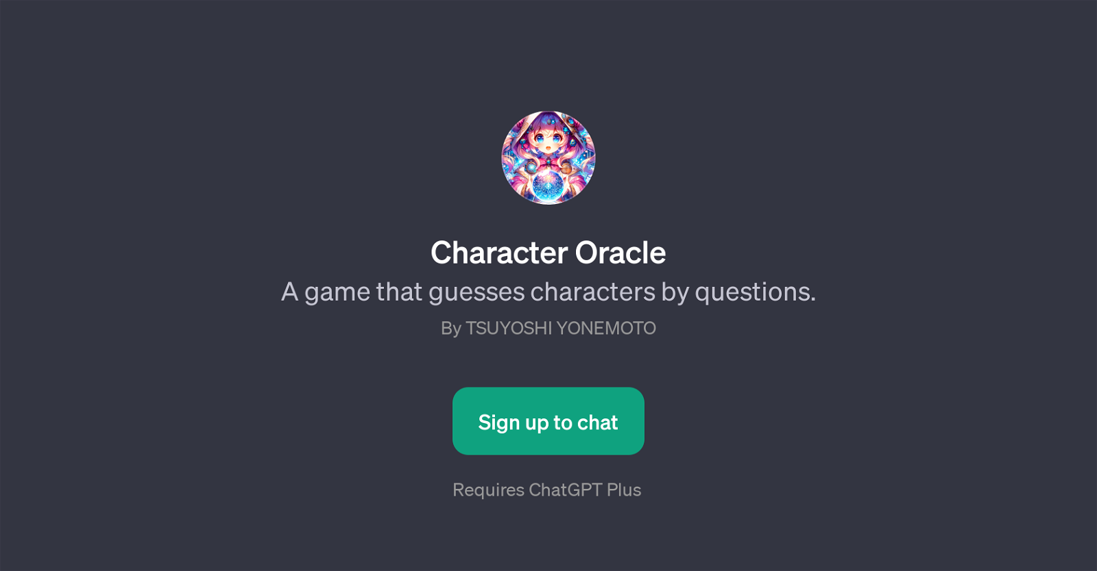 Character Oracle website