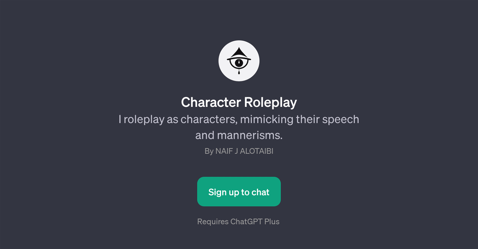 Character Roleplay website