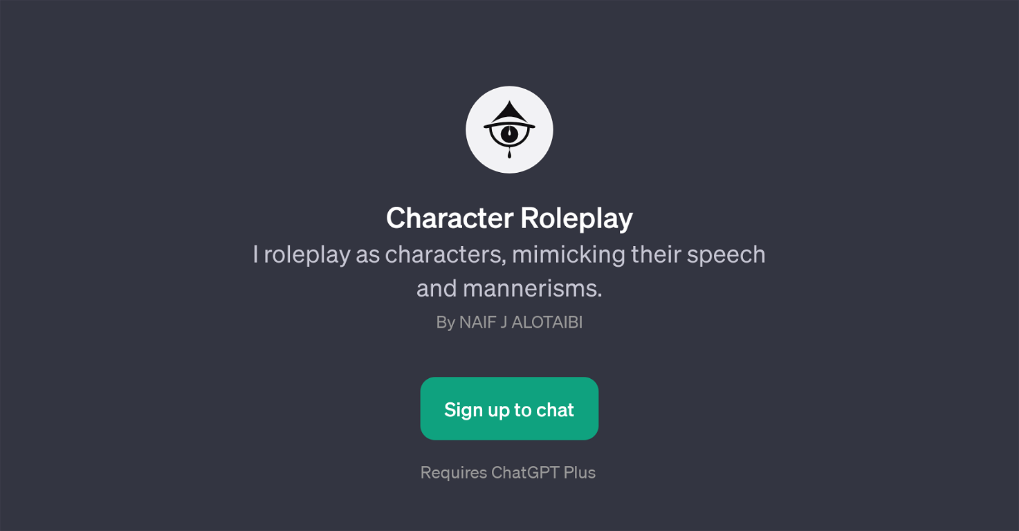 Character Roleplay website