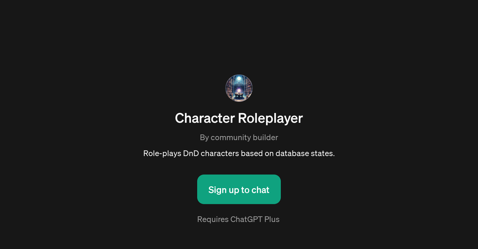 Character Roleplayer website