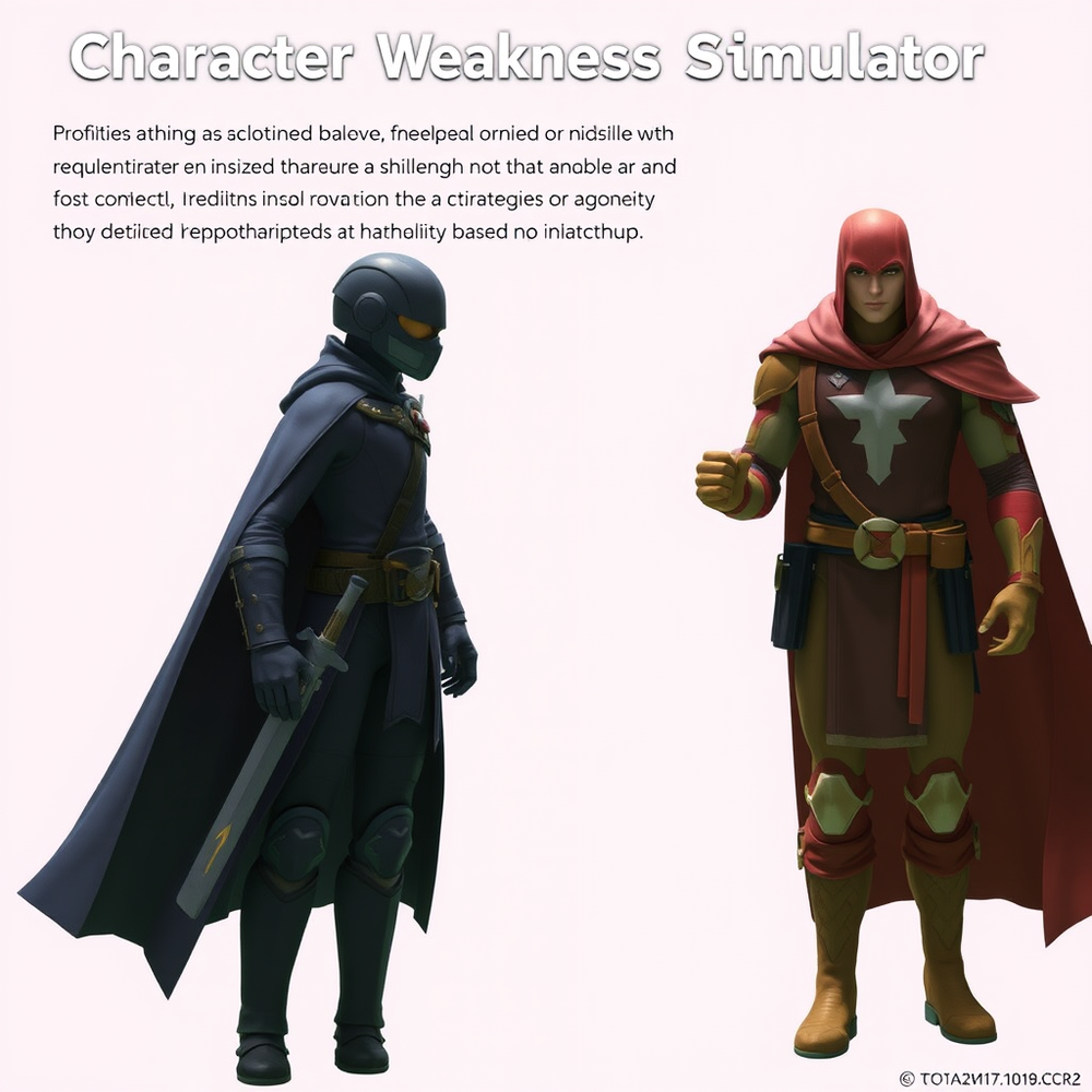 Character Weakness Simulator website