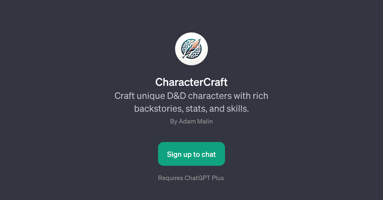 CharacterCraft website