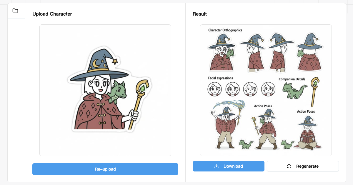 AI Character Generator - CharacterGen website