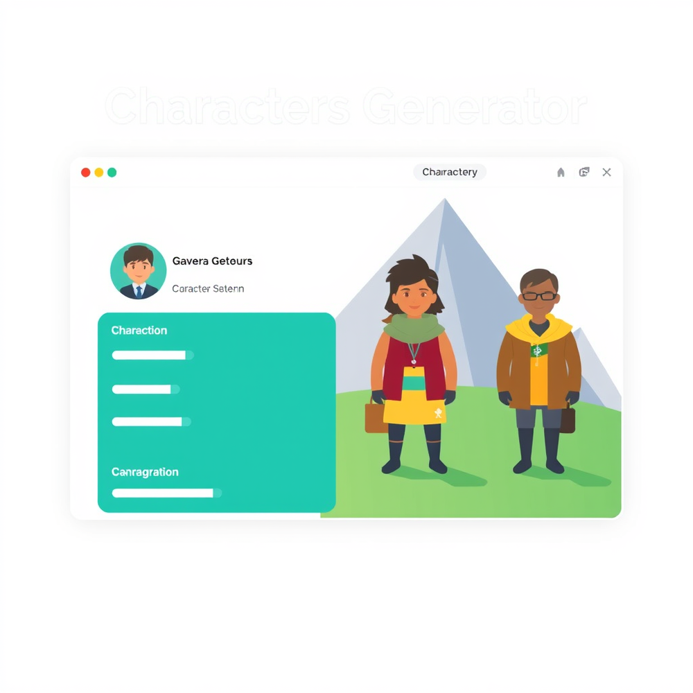 Characters Generator website