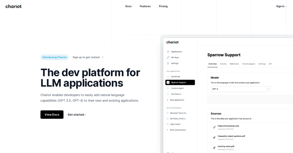 Chariotai website