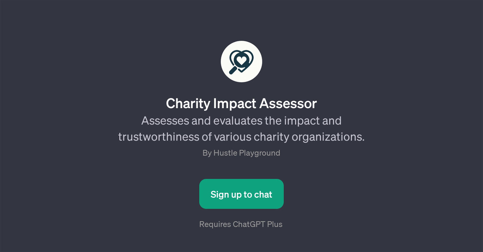Charity Impact Assessor website