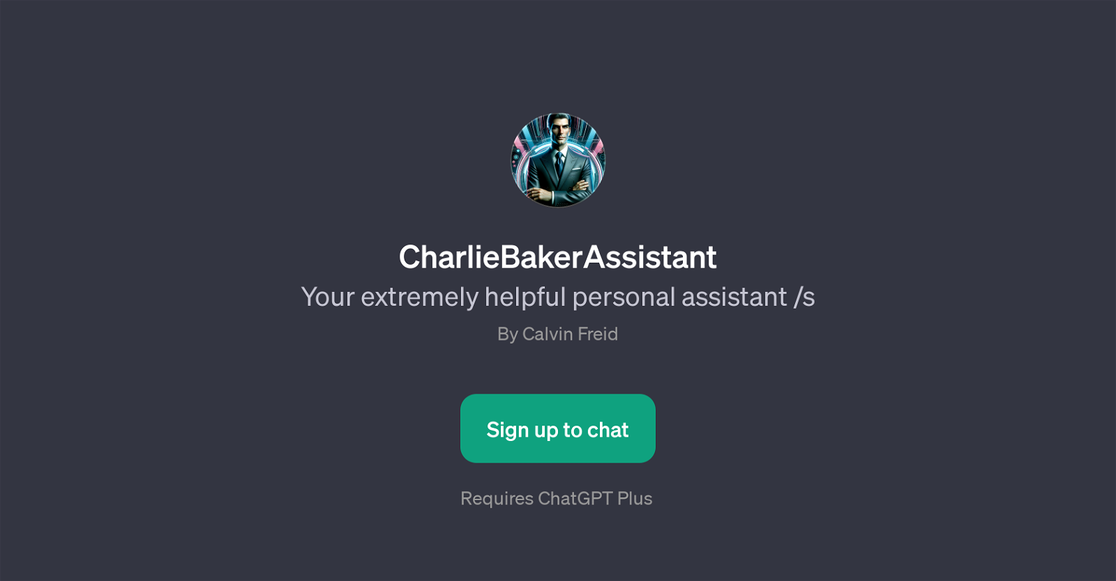 CharlieBakerAssistant website