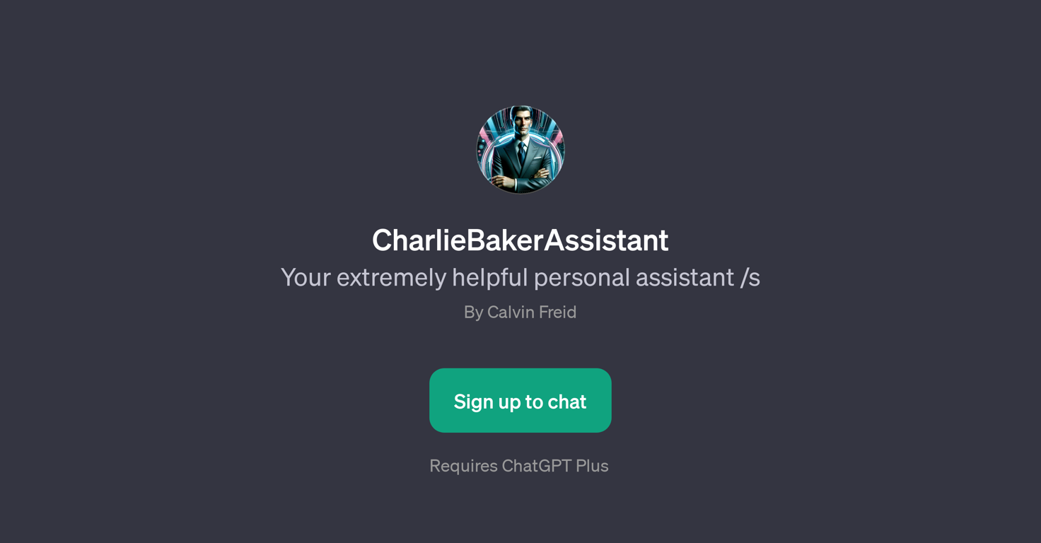 CharlieBakerAssistant website