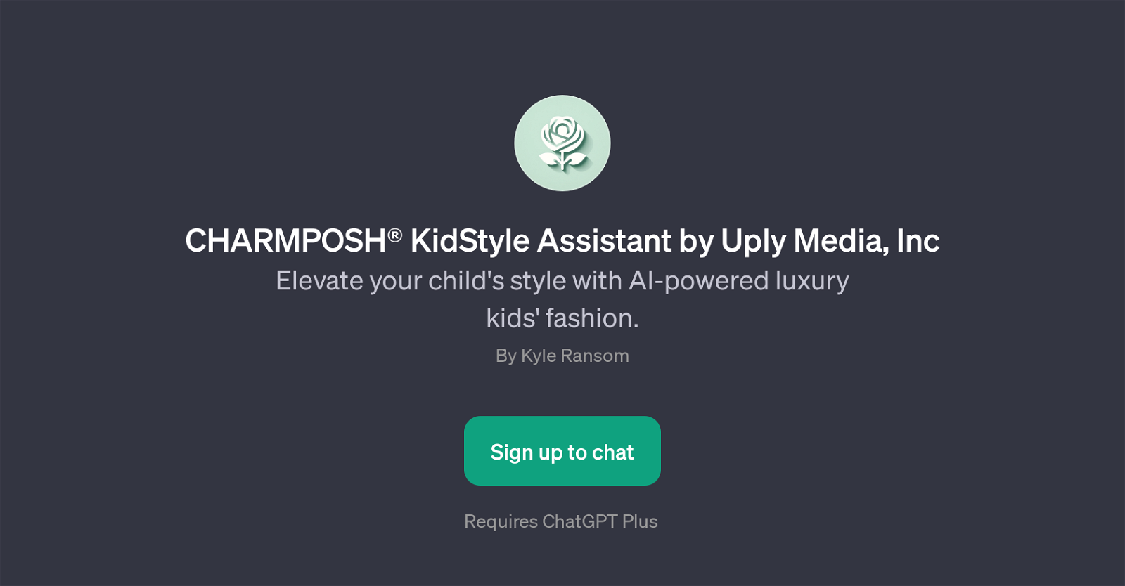 CHARMPOSH KidStyle Assistant by Uply Media, Inc website