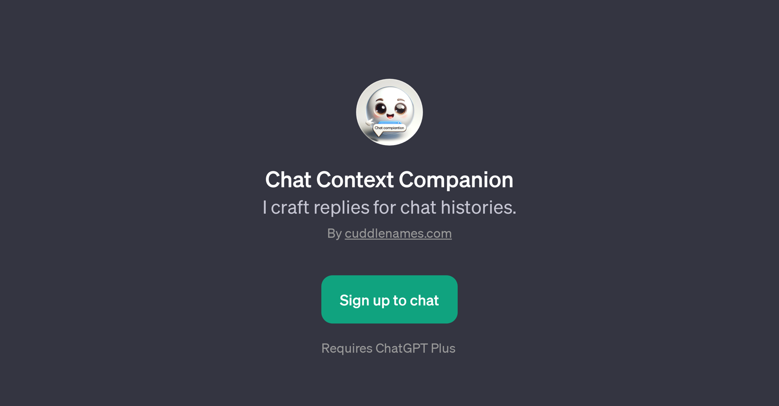 Chat Context Companion website