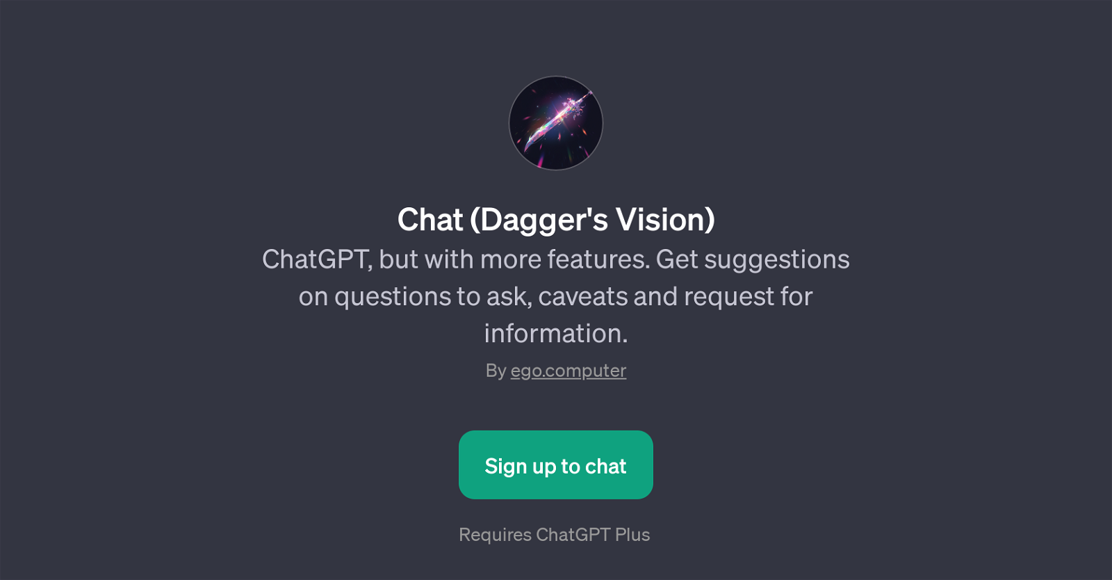 Chat (Dagger's Vision) website