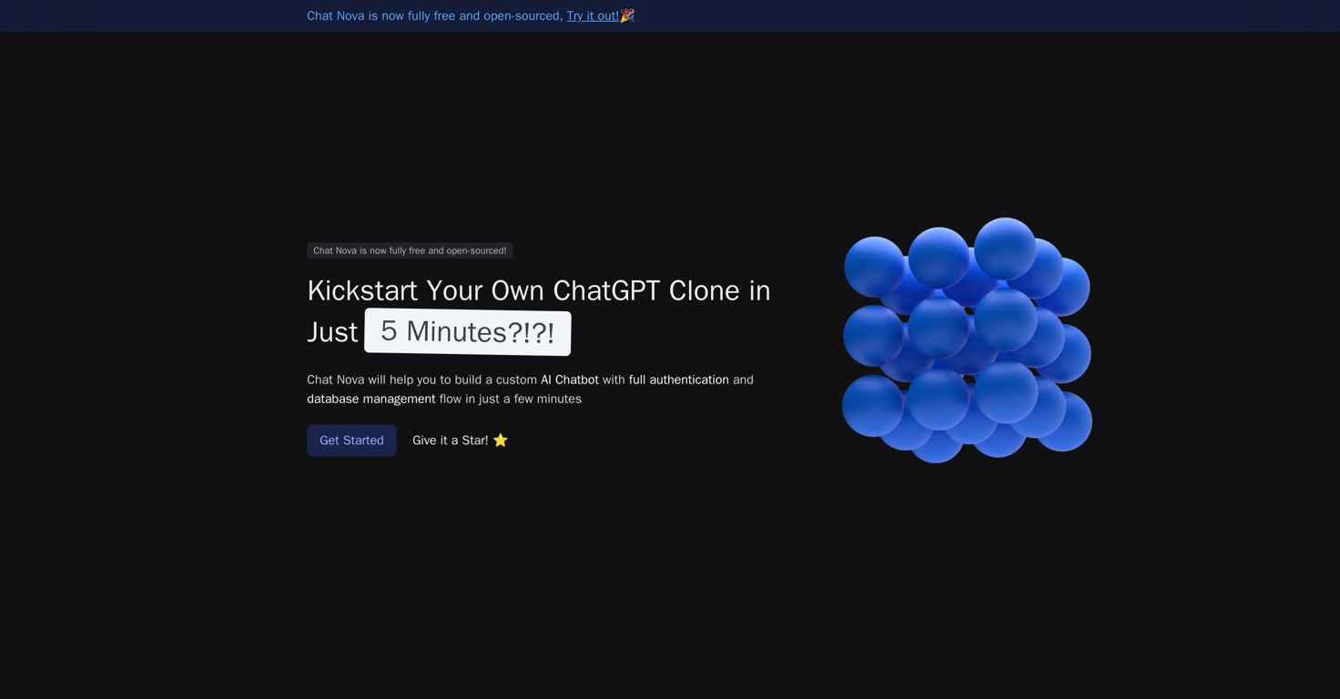 Chat Nova website